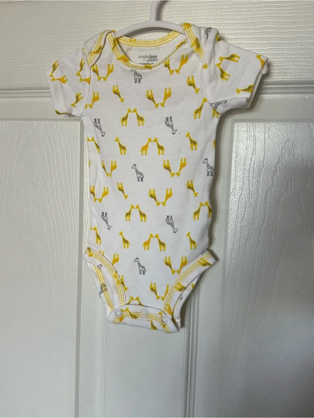 Carter’s Yellow Giraffe Print Baby One-Piece